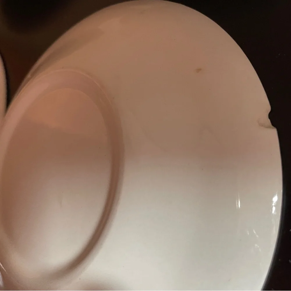 Currier and Ives Saucers with Steamboat 